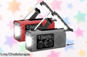 Impresionante radio linterna de emergencia que carga tu móvil y te mantiene informado, ¡no te quedes sin ella a un precio de escándalo! Aprovecha y compra ya para estar siempre preparado.