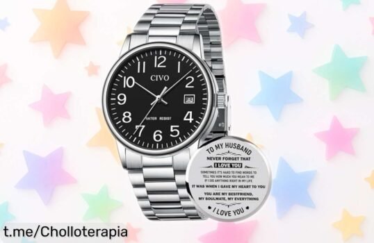 Impresionante reloj CIVO para hombre con diseño clásico y calendario, ahora a precio rebajado que no podrás dejar pasar. Regálate estilo cada día y marca la diferencia.