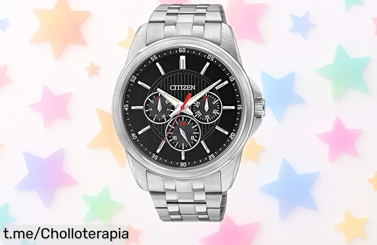 Impresionante reloj analógico Citizen AG834058E para hombre, movimiento japonés con calendario y resistente al agua, ¡aprovecha este precio de escándalo antes que se acabe!