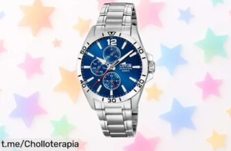 Impresionante reloj de hombre Lotus 18812/1 en azul, multifuncional a precio de ganga que hará girar todas las miradas; ¡aprovecha esta oportunidad única ya!