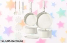 Impresionante set de 15 piezas de ollas y sartenes GiPP con asas extraíbles a un precio loco, ¡aprovecha este ofertón antes que se agoten!
