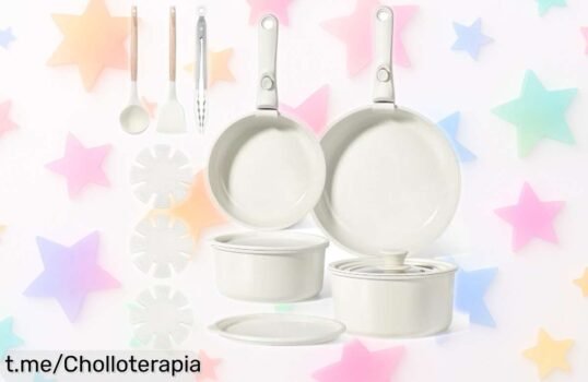 Impresionante set de 15 piezas de ollas y sartenes GiPP con asas extraíbles a un precio loco, ¡aprovecha este ofertón antes que se agoten!