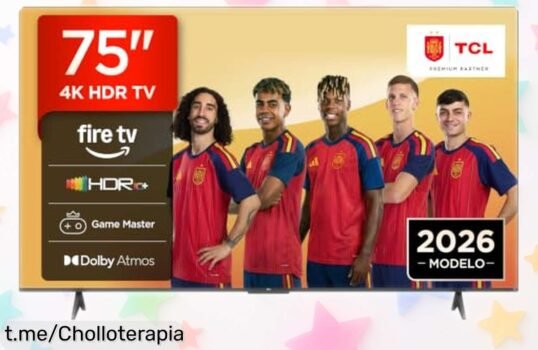 Impresionante televisor TCL 75V6D de 75 pulgadas con imagen 4K HDR a precio loco: disfruta momentos épicos en casa y sin asustarte por el bolsillo, ¡no te lo pierdas!