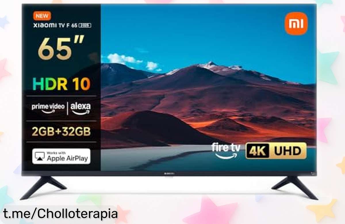Impresionante televisor Xiaomi 65” 4K con Alexa y Fire TV a un precio rebajado, ¡no dejes pasar esta oportunidad para disfrutar del cine en casa como nunca!