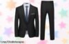 Impresionante traje de hombre slim fit que no se arruga para brillar en cualquier evento, un ofertón irresistible para verte siempre diez sin ningún esfuerzo.