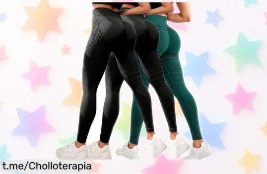 Impresionantes leggins deportivos para mujer en pack de 3, ¡para moverte con estilo! No te pierdas esta oferta loca que está regalado.