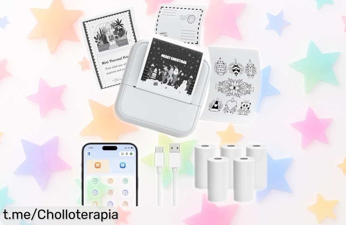Impresora térmica portátil OFFCUP: lleva la diversión contigo y disfruta de fotos y stickers a un precio loco, ¡aprovéchala antes de que desaparezca!