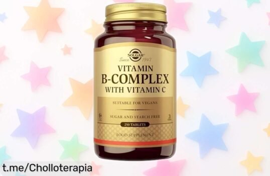 Impulsa tu energía con Vitamina BComplex con C de Solgar, ¡ofertón imperdible para dejar el cansancio atrás y sentirte increíble cada día!