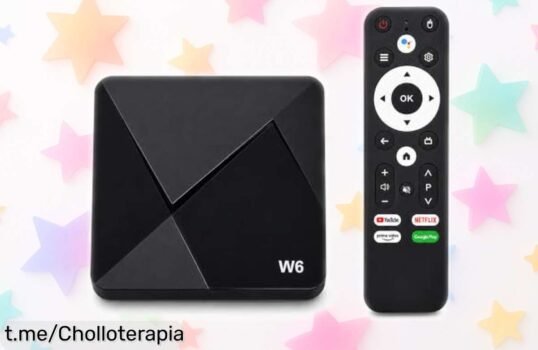 Increíble Android TV Box 14 QuadCore con WiFi 6, ahora a un precio loco para que veas pelis y series en 4K sin complicaciones. ¡No dejes pasar este chollo y sumérgete en el entretenimiento ya!