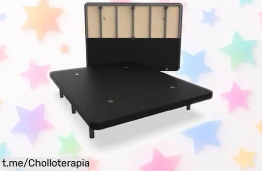 Increíble base tapizada NALUI de acero: súper estable, fácil de montar y a un precio sorprendente que te hará querer tenerla en casa ya. ¡No dejes escapar este ofertón!