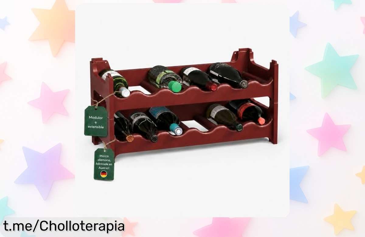 Increíble botellero modular ARTECSIS que se adapta a tu espacio y crece contigo, aprovecha este chollo antes de quedarte sin él y dale un toque especial a tu hogar.