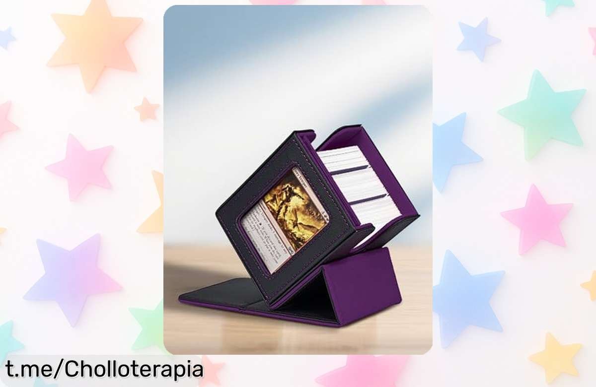 Increíble caja para mazos MTG Commander con ventana y cierre magnético, ¡el ofertón que hará brillar tu colección! No dejes escapar esta oportunidad única.