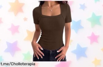 Increíble camiseta de mujer Aottori con cuello cuadrado: es tu momento para brillar y renovar tu armario a un precio rebajado que no podrás dejar pasar. ¡Hazla tuya ya!