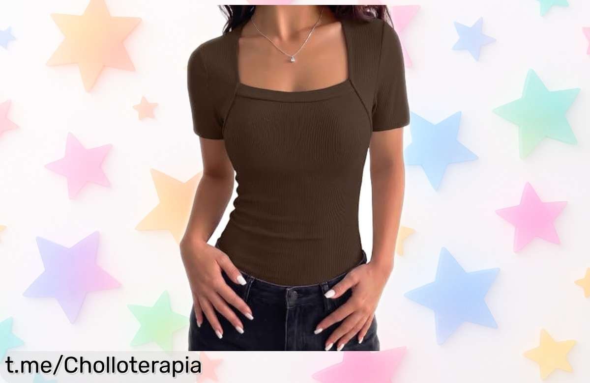 Increíble camiseta de mujer Aottori con cuello cuadrado: es tu momento para brillar y renovar tu armario a un precio rebajado que no podrás dejar pasar. ¡Hazla tuya ya!