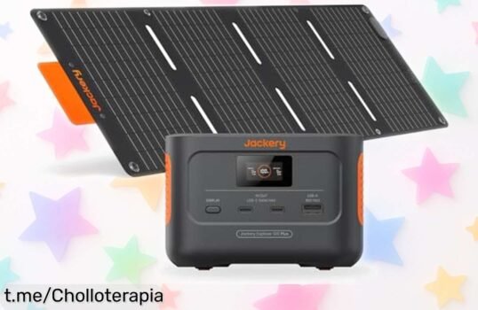 Increíble estación de energía portátil Jackery Explorer 100 Plus con panel solar y carga rapidísima, aprovecha este ofertón que no te imaginas antes que se acabe.