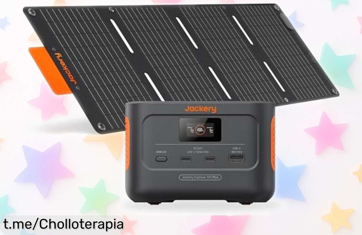 Increíble estación de energía portátil Jackery Explorer 100 Plus con panel solar y carga rapidísima, aprovecha este ofertón que no te imaginas antes que se acabe.