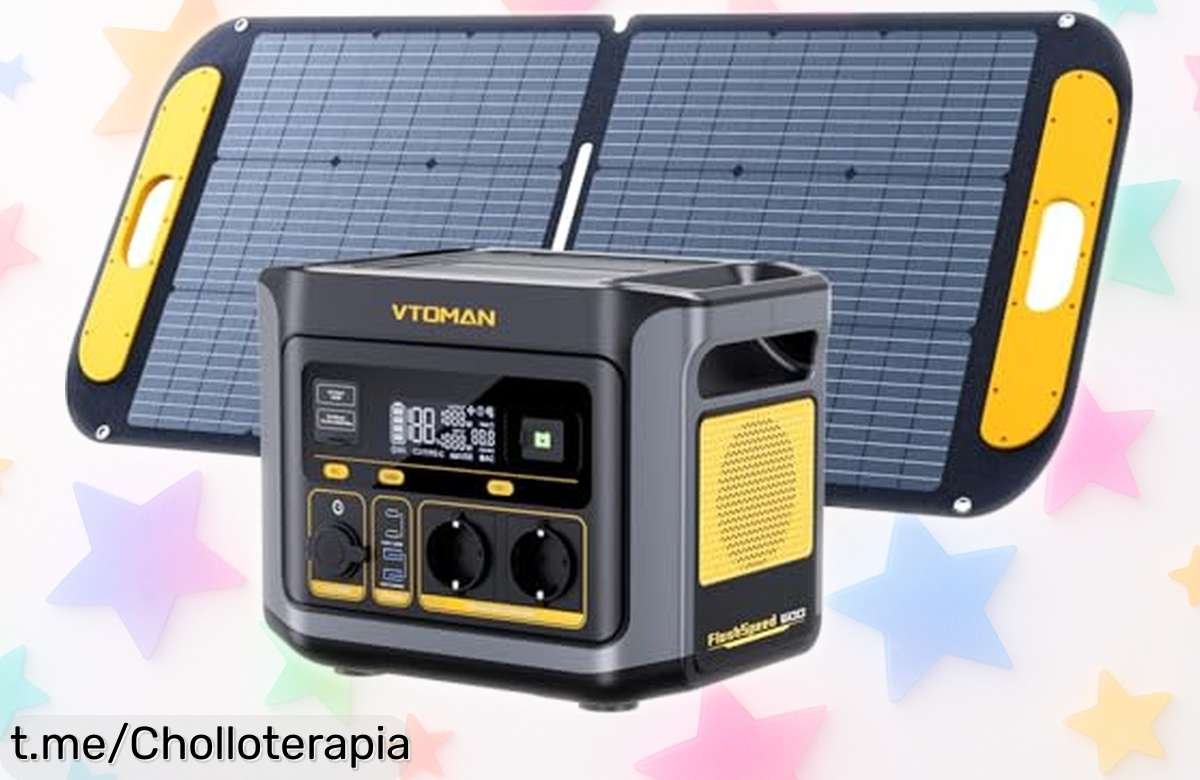 Increíble estación de energía portátil VTOMAN FlashSpeed 600 que se recarga en más de una hora y aguanta un mini frigorífico, no te pierdas esta oferta única para estar siempre lleno de energía.