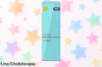 Increíble frigorífico retro Cecotec Combi 300 L que hará lucir tu cocina; ¡aprovéchalo y dale ese toque especial que todos quieren!
