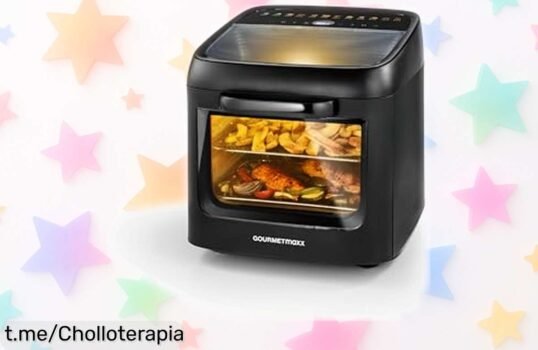 Increíble horno de aire caliente GOURMETmaxx de 12,5 litros con 9 funciones y ventana para cocinar como un chef en casa a un precio loco que no querrás dejar pasar.