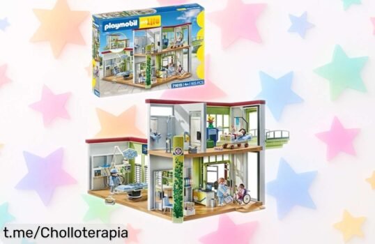 Increíble hospital moderno de PLAYMOBIL con médicos y equipo, ¡un mundo de diversión a precio rebajado que hará sonreír a tus peques! No te lo pierdas, solo por tiempo limitado.