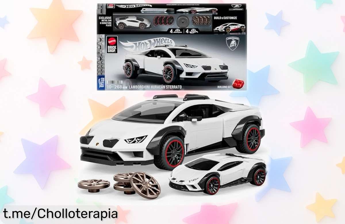 Increíble kit para montar un Lamborghini Huracán Sterrato a escala 1:64 de Mattel, ¡ahora a precio tirado! Da rienda suelta a tu pasión por los coches y dale caña a tu colección.