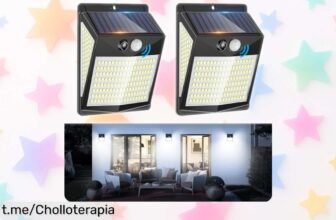 Increíble luz solar LED de exterior con sensor, iluminando tu jardín como nunca a un precio rebajado que no querrás dejar escapar. ¡Hazlo brillar y disfruta cada rincón!