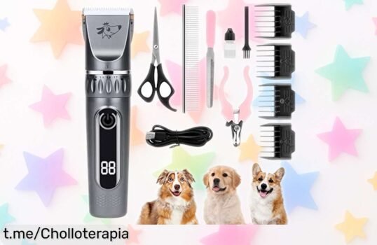 Increíble máquina cortapelos Vsshe para perros y gatos, ¡oferta rebajada que no puedes dejar pasar! Dale a tu peludo el corte perfecto mientras ahorras.