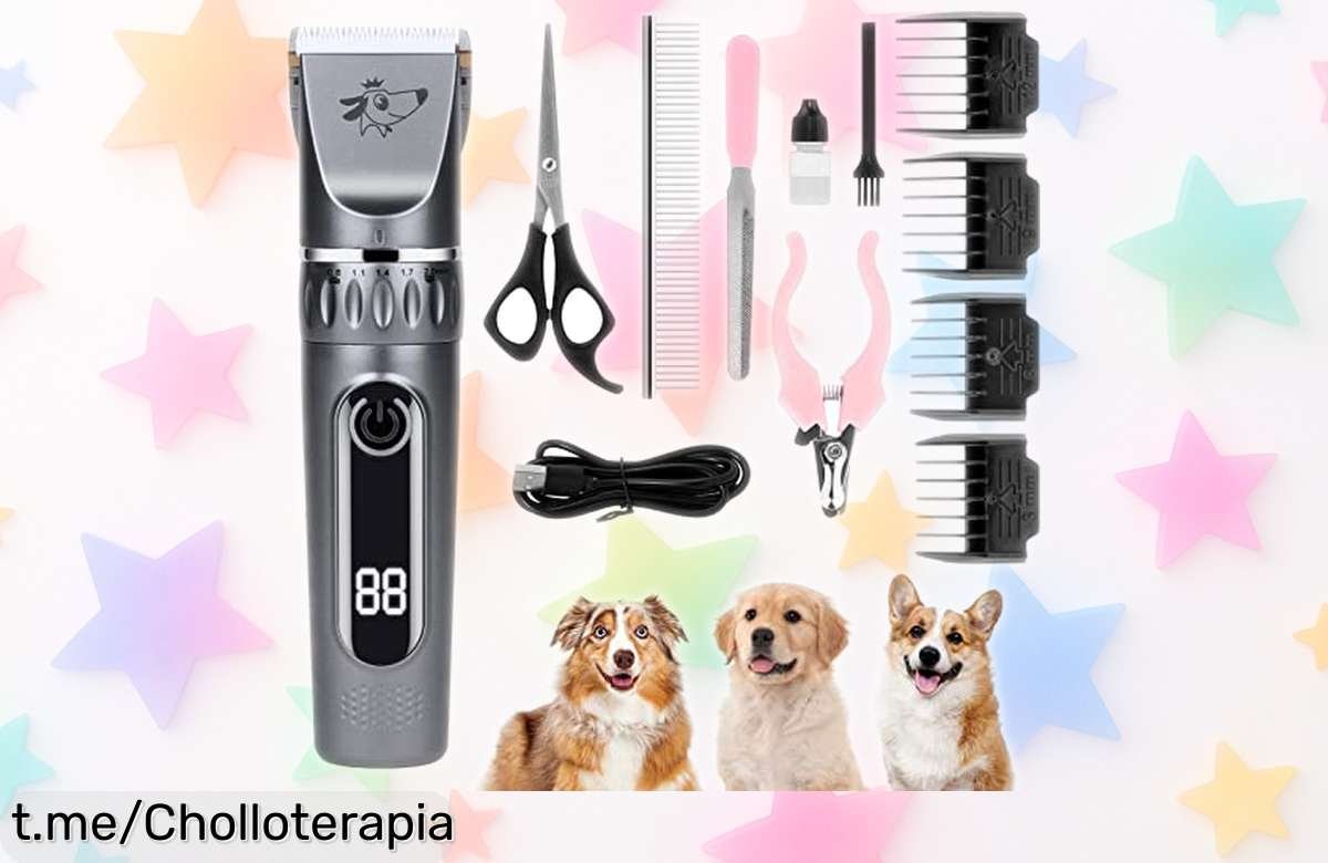 Increíble máquina cortapelos Vsshe para perros y gatos, ¡oferta rebajada que no puedes dejar pasar! Dale a tu peludo el corte perfecto mientras ahorras.