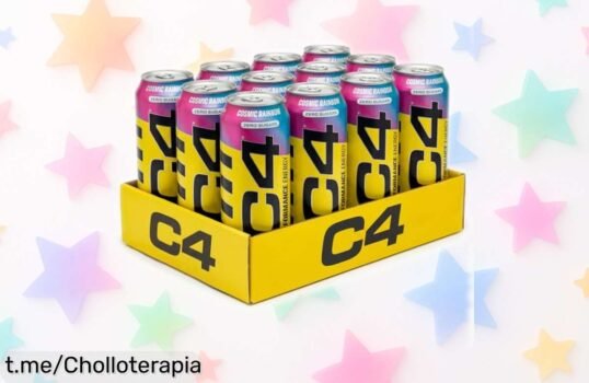 Increíble pack de 12 latas C4 Performance Energy: energía sin azúcares ni carbs a un precio que vas a flipar. ¡No te quedes sin tus dosis de vitalidad!