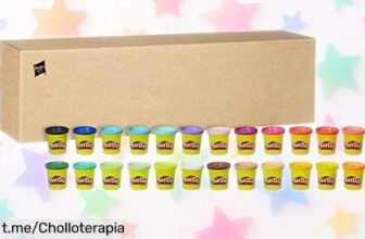 Increíble pack de 24 botes de plastilina PlayDoh Hasbro, el ofertón perfecto para dejar volar la imaginación y crear sin límites. ¡No te lo pierdas y empieza a jugar hoy mismo!