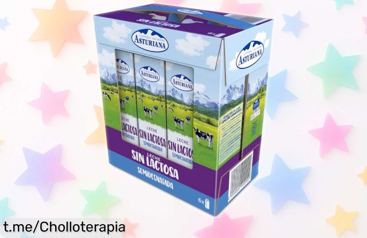 Increíble pack de 6 briks de leche semidesnatada sin lactosa Central Lechera Asturiana a precio rebajado, ¡aprovecha este ofertón y disfruta más momentos en familia!