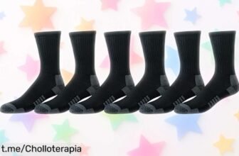 Increíble pack de 6 calcetines deportivos Amazon Essentials a precio rebajado, da a tus pies el descanso que merecen y aprovecha esta oportunidad única ya mismo.