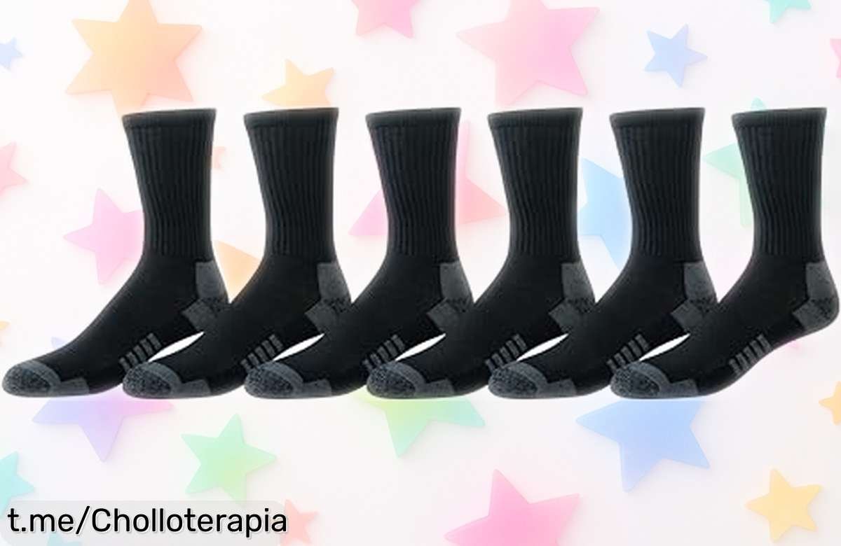 Increíble pack de 6 calcetines deportivos Amazon Essentials a precio rebajado, da a tus pies el descanso que merecen y aprovecha esta oportunidad única ya mismo.