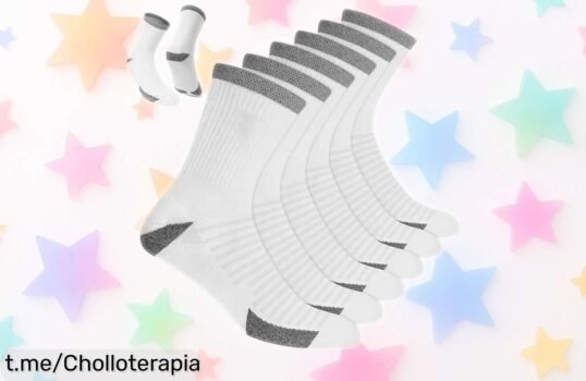 Increíble pack de calcetines deportivos Blitzsox, 6 pares con refuerzo y amortiguación: corre más que nunca y siente el confort en cada paso. ¡No te lo puedes perder!