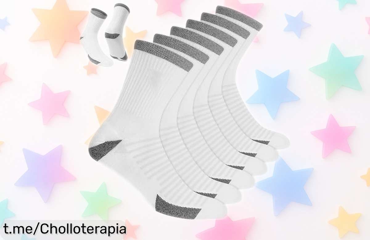 Increíble pack de calcetines deportivos Blitzsox, 6 pares con refuerzo y amortiguación: corre más que nunca y siente el confort en cada paso. ¡No te lo puedes perder!