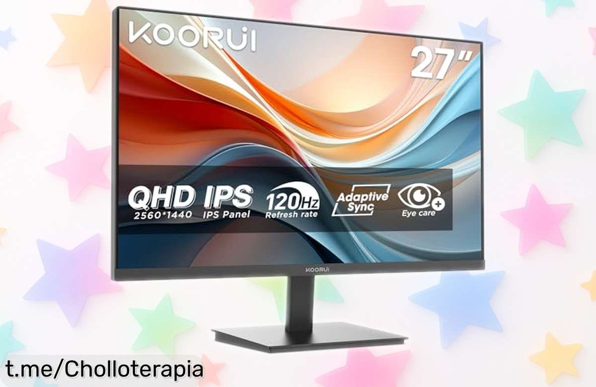 Increíble pantalla QHD de 27” KOORUI E2721H a precio tirado: colores asombrosos y 120 Hz para que juegues o trabajes sin parar, ¡no te quedes sin la tuya!
