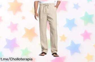 Increíble pantalón de lino Cegerne, fresquito y con cintura elástica a un precio loco; comodidad y estilo en cada paso, ¡no te lo pierdas!