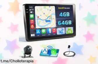 Increíble radio 2 DIN Hikity con pantalla táctil de 10 y CarPlay, un pepino que conecta tu móvil sin cables a un precio loco que no querrás dejar pasar. ¡Ponlo ya en tu coche y disfruta!