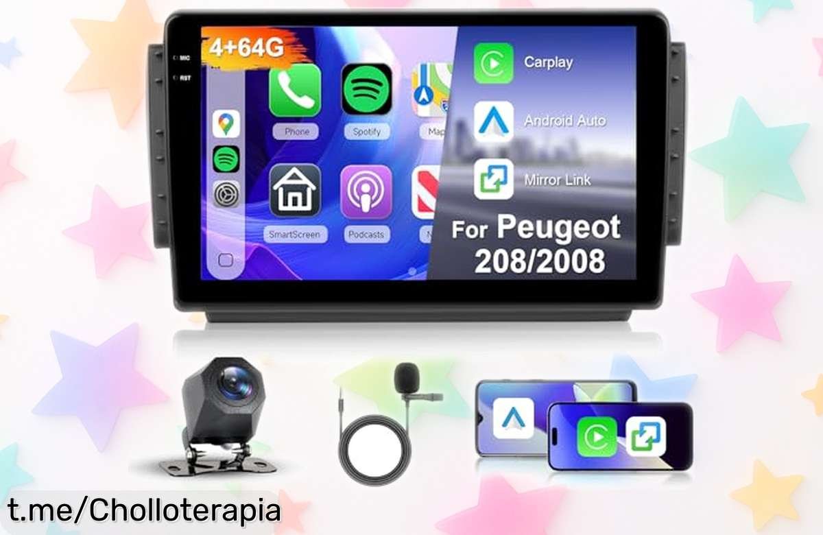 Increíble radio Hodozzy de 10 para coche Peugeot 208/2008, pura tecnología con Bluetooth y GPS ¡aprovéchate del precio loco antes que se agote!
