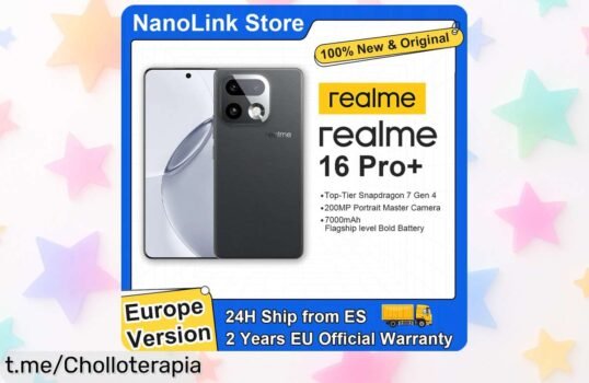 Increíble realme 16 Pro Plus 5G con cámara de 200MP y pantalla curva a solo un precio brutal, ¡no dejes escapar esta joya para disfrutar al máximo tus fotos y juegos!