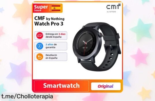 Increíble reloj inteligente CMF Watch 3 Pro con pantalla AMOLED y GPS dual a un precio loco que hará que tu día a día sea más fácil, ¡no dejes escapar esta oportunidad!