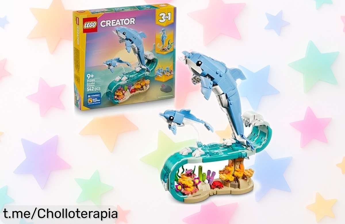 Increíble set LEGO Creator 3 en 1 de animales marinos con delfines móviles, ahora a un precio tirado ¡Regala horas de diversión y creatividad! No te quedes sin el tuyo.