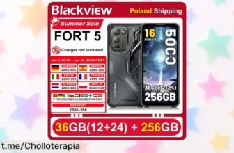 Increíble smartphone resistente Blackview FORT 5, pantalla de 6.78” y batería duradera a un precio de escándalo ¡No dejes pasar esta oferta única que hará sonreír tu bolsillo!