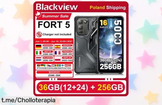 Increíble smartphone resistente Blackview FORT 5, pantalla de 6.78” y batería duradera a un precio de escándalo ¡No dejes pasar esta oferta única que hará sonreír tu bolsillo!