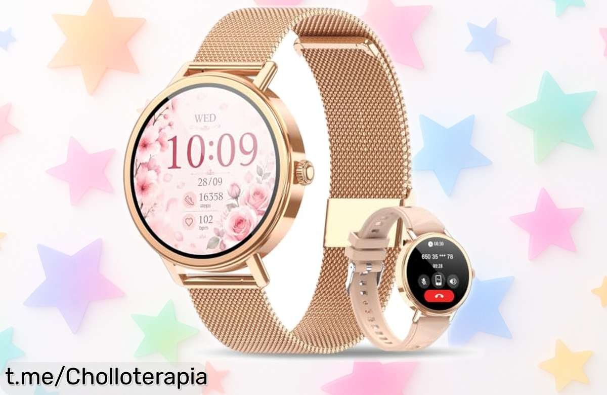 Increíble smartwatch para mujer con todo lo que necesitas: llamadas, pulsómetro y más de 100 modos deportivos a un precio tirado. ¡No dejes pasar esta oportunidad única!