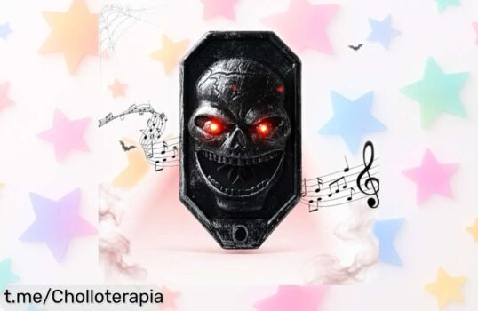 Increíble timbre de puerta embrujado con ojos rojos y sonido terrorífico: ¡ofertón que te hará temblar de emoción a un precio loco!