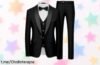 Increíble traje de hombre smoking 3 piezas slim fit con chaleco ajustable ¡Aprovecha este precio de escándalo y brilla en tu próxima ocasión especial!