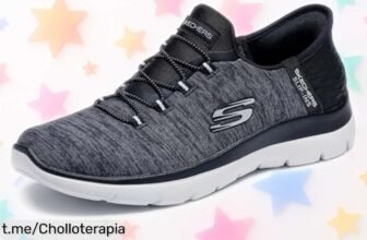 Increíble y ligero calzado Skechers Summits para mujer: la forma más fácil de sentirte en las nubes. ¡No pierdas esta oferta que transforma tus pasos!