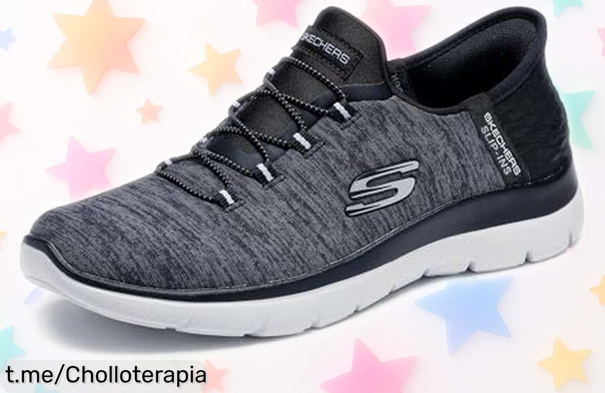 Increíble y ligero calzado Skechers Summits para mujer: la forma más fácil de sentirte en las nubes. ¡No pierdas esta oferta que transforma tus pasos!