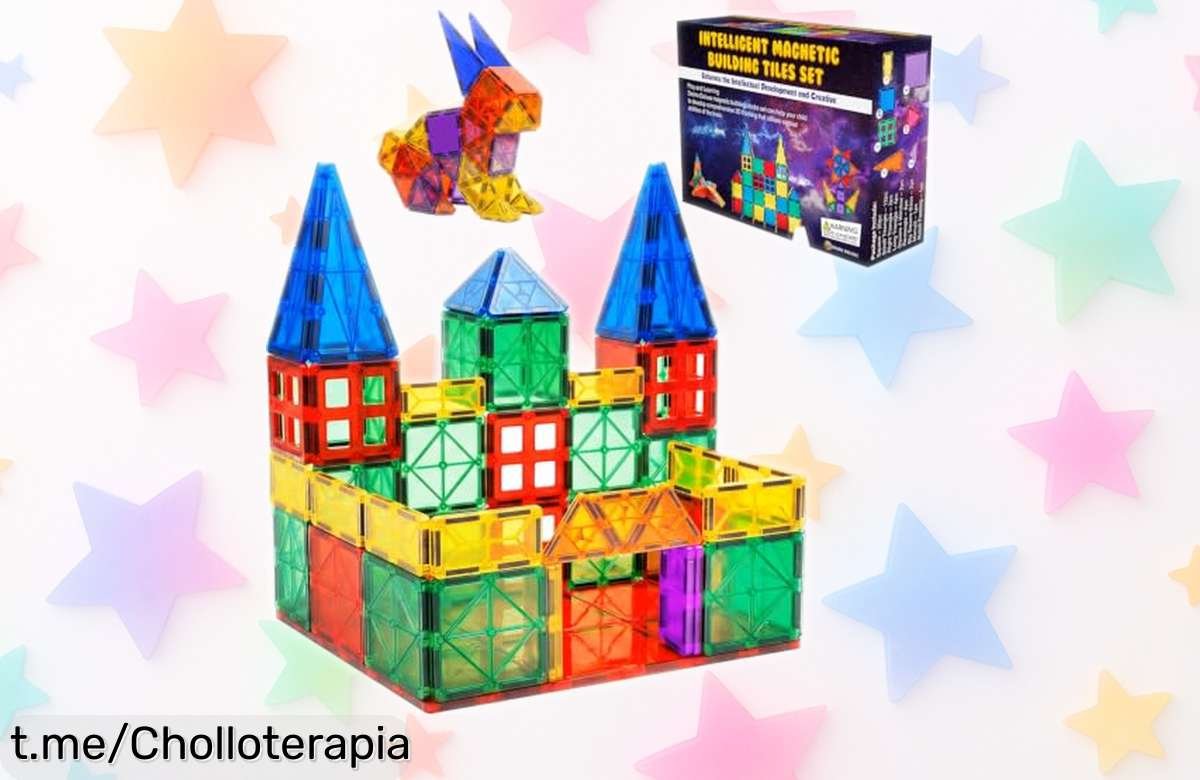Increíbles bloques magnéticos de construcción para peques que no se despegan nunca, ¡solo hoy a un precio loco! Estimula su creatividad y aprendizaje mientras se divierten.